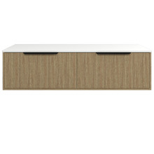 Elwood Dockland 1500mm Artic White Wall Hung Double Vanity Unit
